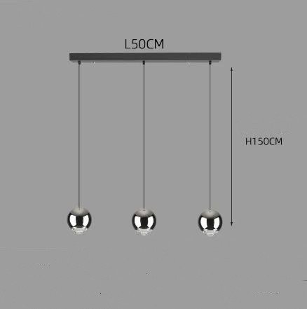 Suspension Élégante en Laiton à Forme de Sphère Alignée