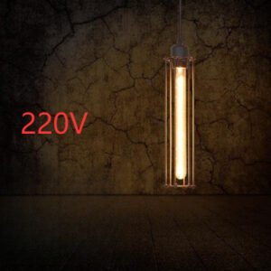 Suspension Industrielle Élégante en Cuivre à Abat-Jours Cages