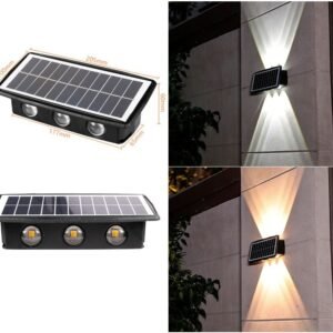 Applique Murale Extérieure Solaire Effet Lumineux Élégant