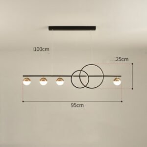 Suspension Rectangulaire en Laiton Élégant et Verre Opalin