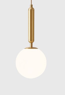 Suspension en Verre Dépoli Blanc Ligne Longue et Géométrique