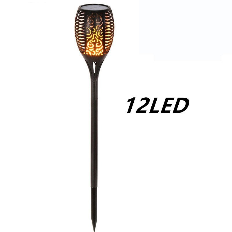 Torche Solaire de Jardin à Flammes Vacillantes