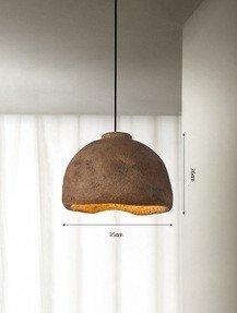 Lustre Japonais en Résine Forme Poisson Béton