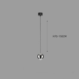 Suspension Élégante en Laiton à Forme de Sphère Alignée