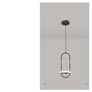 Suspension Nordic en Laiton Minimaliste à Lignes Arrondies