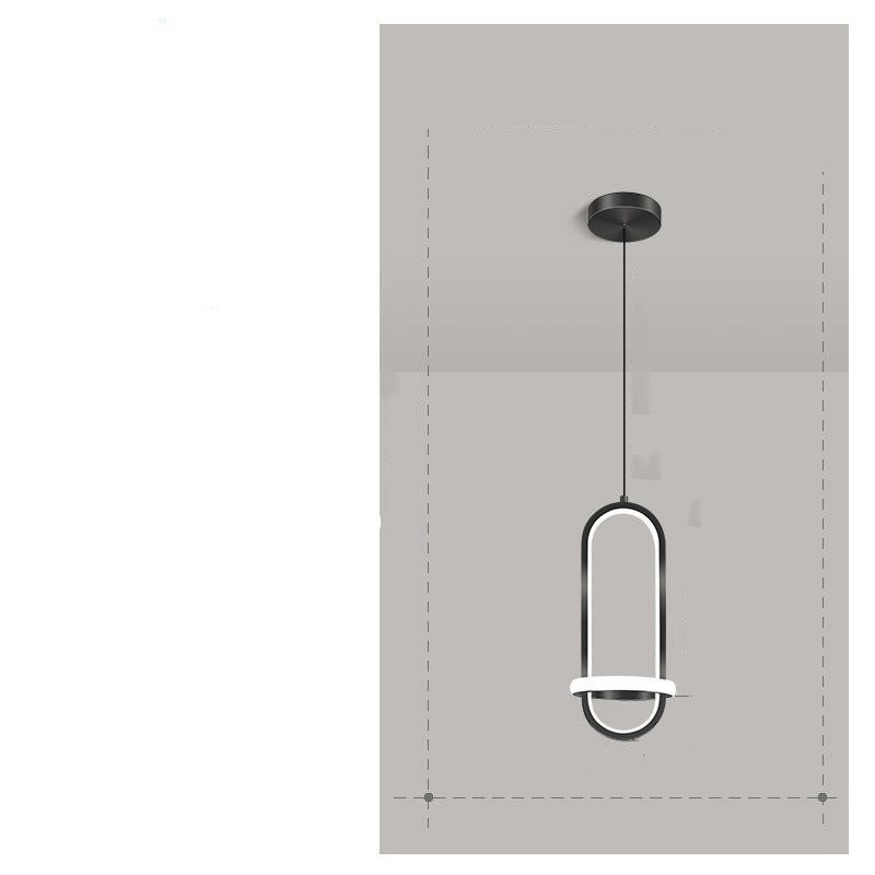 Suspension Nordic en Laiton Minimaliste à Lignes Arrondies