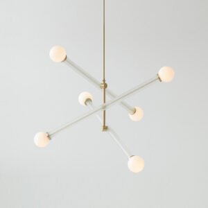 Suspension Géométrique en Verre Chromé de Smart Fox Innovation