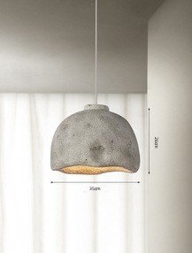 Lustre Japonais en Résine Forme Poisson Béton