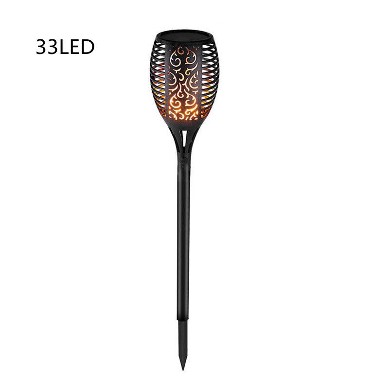 Torche Solaire Extérieure LED avec Effet Flamme Dansante