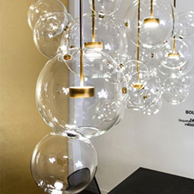 Lustre Sculptural Pétales Prismatiques