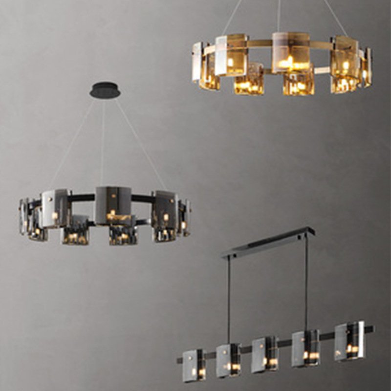 fb27606a-24ef-4f94-9ea1-8c374a871b7a.jpg Lustre en Verre Fumé Épuré Style Industriel